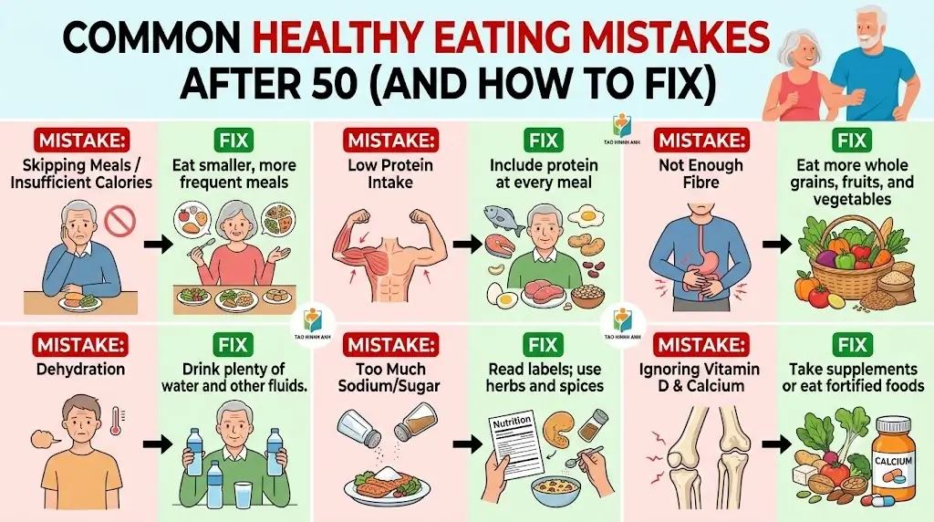 Common Healthy Eating Mistakes After 50 (And How to Fix)